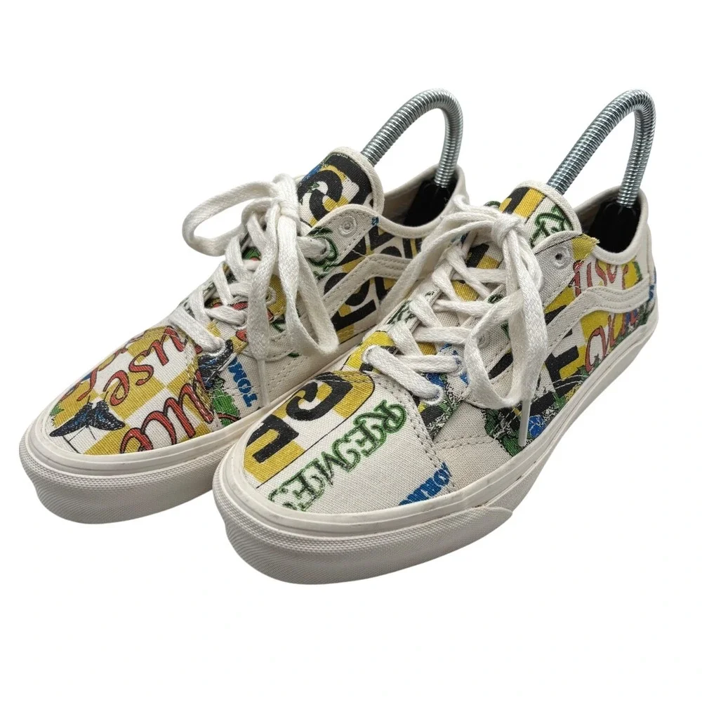 Vans Eco Theory Old Skool Tapered Skate Shoe Graphic Print‎ Women's Size 7.5 US